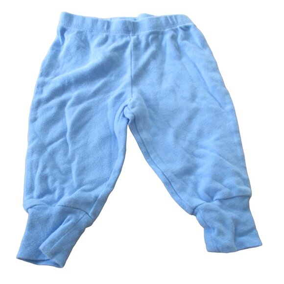 Faded Glory Pull On Sweatpants Infant Boys Size 3-6M Blue Elastic Jogger Bottoms - Picture 1 of 3